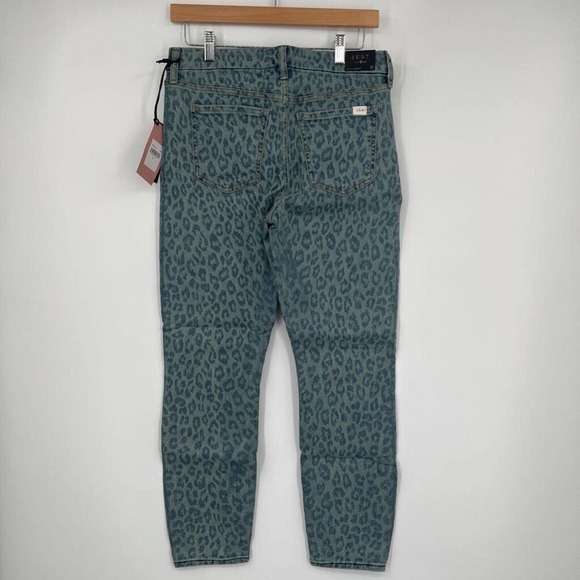 Jen7 For All‎ Mankind Ankle Skinny Jeans Blue Leopard Slimming Stretch 6 New - Picture 4 of 9